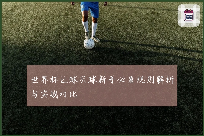 世界杯让球买球新手必看规则解析与实战对比